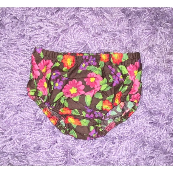 6/9 Bonnie Jean Baby Mixed Print Floral Striped Dress & Bloomers Outfit Set - Picture 5 of 5